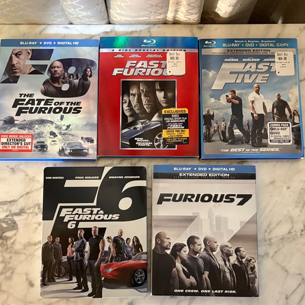 Fast & Furious Complete Blu-ray Set - Multi-Color